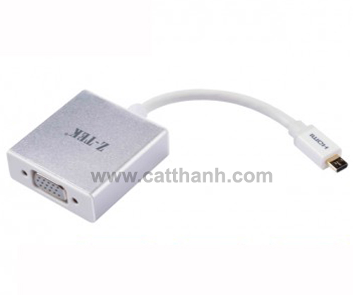 Cáp chuyển đổi micro HDMI sang VGA Audio ZTEK ZY098